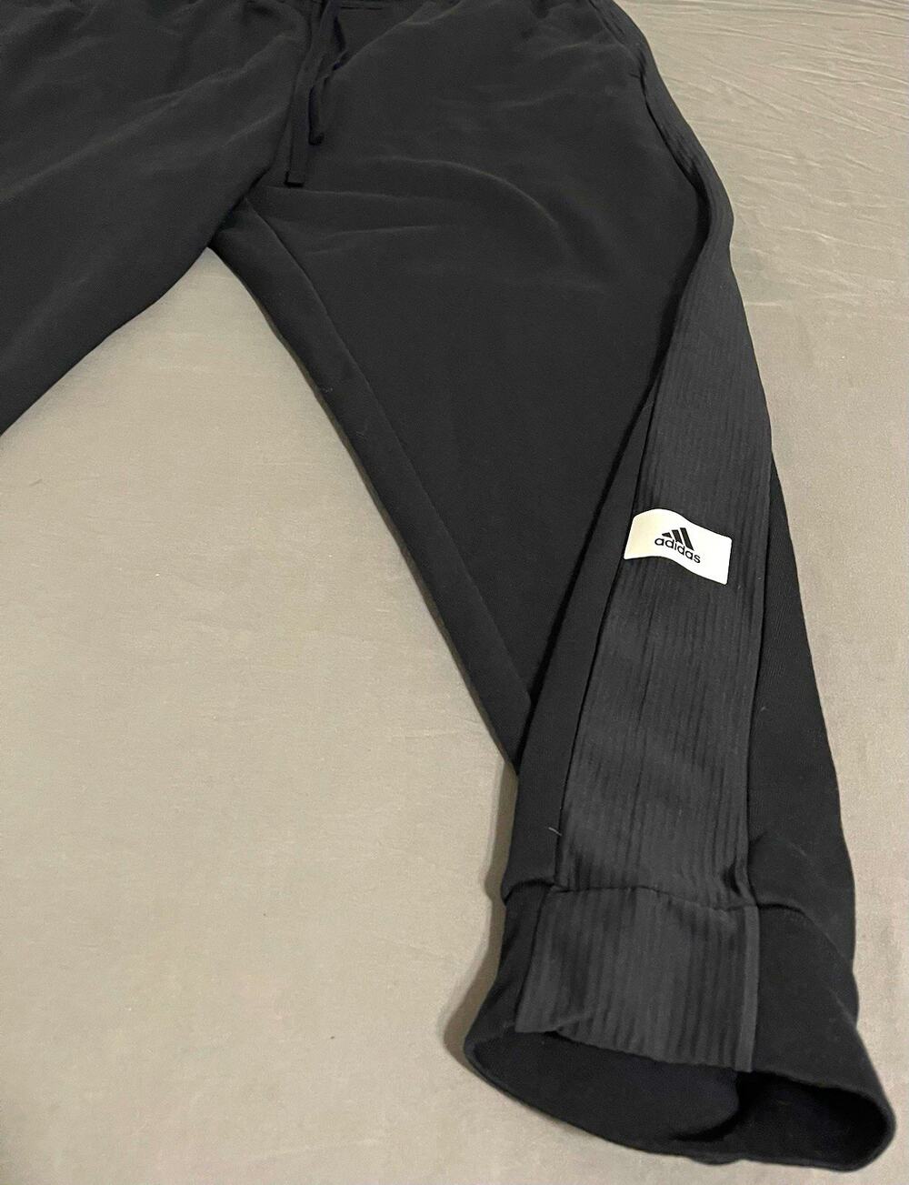 adidas Lounge French Terry Pants Mens 3XL Black Sweatpants Comfort IQ3411